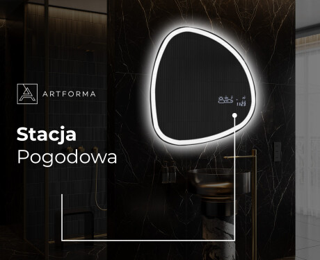 Lustro asymetryczne łazienkowe podświetlane LED EG222 #8