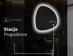 Lustro asymetryczne łazienkowe podświetlane LED EG222 #6