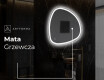 Lustro asymetryczne łazienkowe podświetlane LED EG222 #8