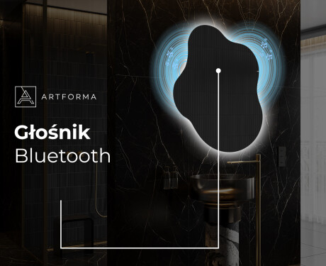 Lustro asymetryczne łazienkowe podświetlane LED EM221 #6