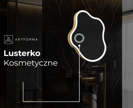 Lustro nieregularne podświetlane dekoracyjne LED EM222 #6