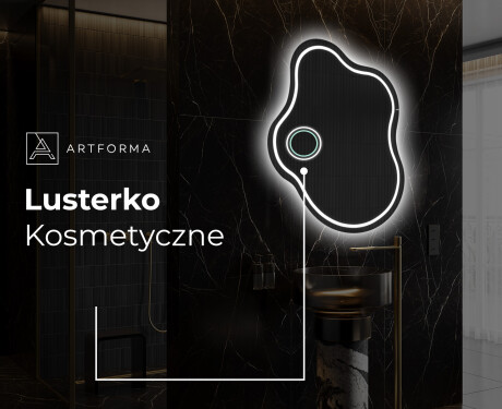 Lustro LED nieregularne z oświetleniem na ścianę EM223 #5