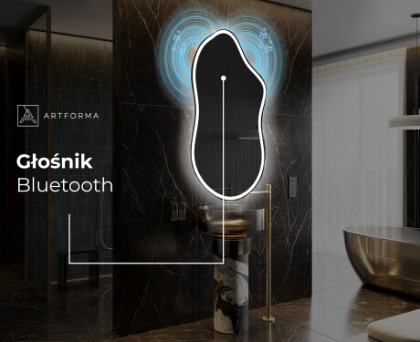 Lustro LED nieregularne z oświetleniem na ścianę F222 #5