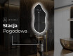 Lustro LED nieregularne z oświetleniem na ścianę F222 #6