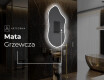 Lustro LED nieregularne z oświetleniem na ścianę F222 #8