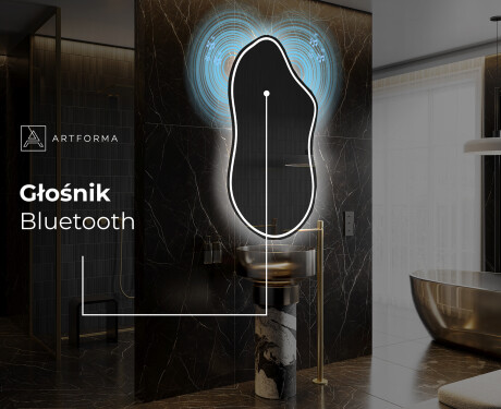 Lustro asymetryczne łazienkowe podświetlane LED F223 #5