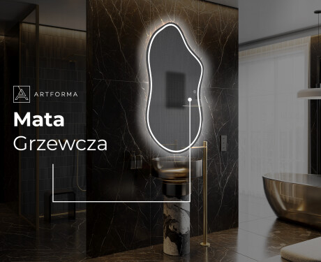 Lustro asymetryczne łazienkowe podświetlane LED F223 #8