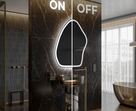 Lustro LED nieregularne z oświetleniem na ścianę G222 #3