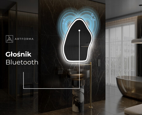 Lustro LED nieregularne z oświetleniem na ścianę G222 #5