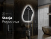 Lustro LED nieregularne z oświetleniem na ścianę G222 #6