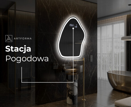 Lustro LED nieregularne z oświetleniem na ścianę G222 #6
