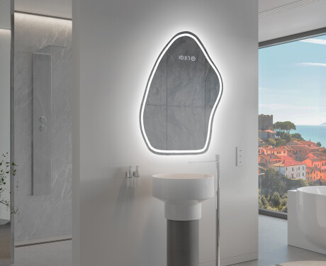 Lustro asymetryczne łazienkowe podświetlane LED G223 #9