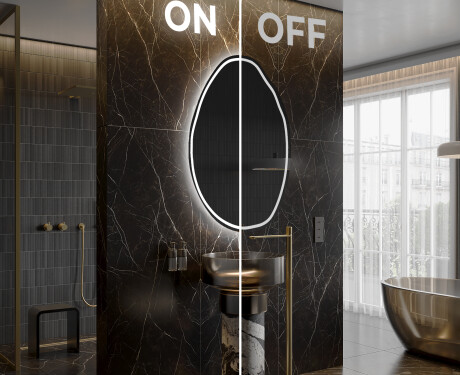 Lustro LED nieregularne z oświetleniem na ścianę U223 #3