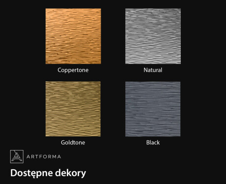 Lustro łazienkowe z eleganckim metalowym dekorem L289 #2