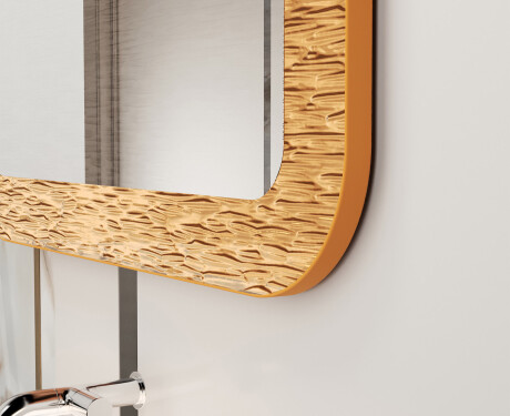 Zaokrąglone lustro w metalowej ramie L287 #3