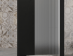 Kabina prysznicowa walk-in Invena II Trend 110 × 200 cm, ryflowane szkło 8 mm, chrom