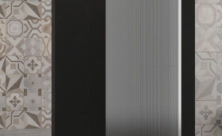 Kabina prysznicowa walk-in Invena II Trend 110 × 200 cm, ryflowane szkło 8 mm, chrom