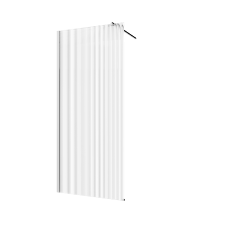 Kabina prysznicowa walk-in Invena II Trend 110 × 200 cm, ryflowane szkło 8 mm, chrom #6