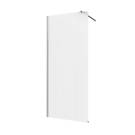 Kabina prysznicowa walk-in Invena II Trend 120 × 200 cm, ryflowane szkło 8 mm, chrom #6