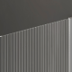 Kabina prysznicowa walk-in Invena II Trend 80 × 200 cm, ryflowane szkło 8 mm, chrom #4