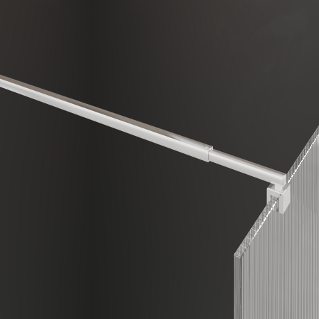 Kabina prysznicowa walk-in Invena II Trend 80 × 200 cm, ryflowane szkło 8 mm, chrom #5