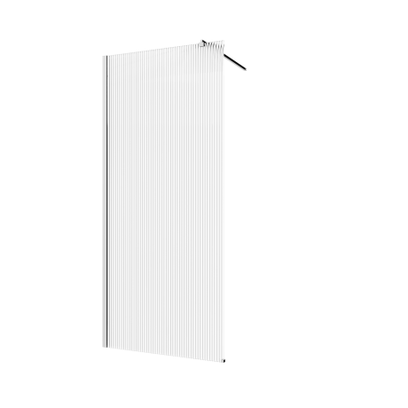 Kabina prysznicowa walk-in Invena II Trend 80 × 200 cm, ryflowane szkło 8 mm, chrom #6
