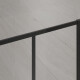 Kabina walk-in szkło - geometryczna kratka profil czarny #5