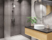 Kabina prysznicowa walk-in Invena II Trend 90 × 200 cm, ryflowane szkło 8 mm, chrom