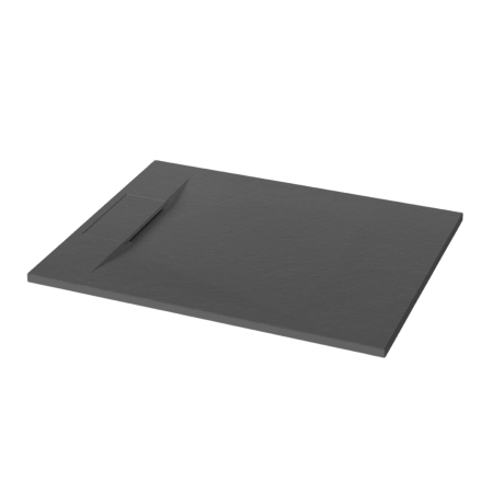Brodzik prysznicowy prostokątny Invena Trend Alvero 90 × 110 cm, czarny, slim #5