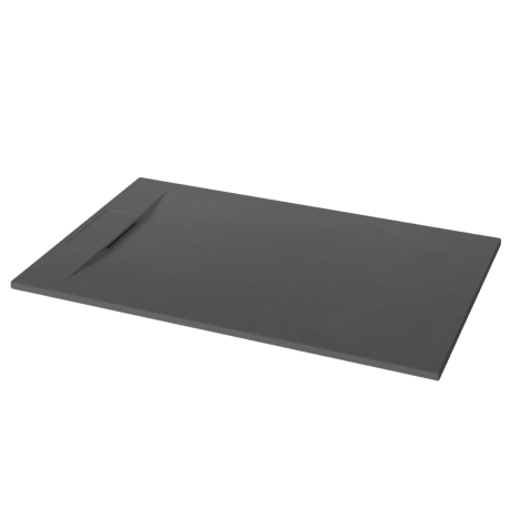 Brodzik prysznicowy prostokątny Invena Trend Alvero 90 × 120 cm, czarny, slim #5
