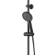 Deszczownia prysznicowa Invena Rikia, czarna, okrągła 22,5 cm #5