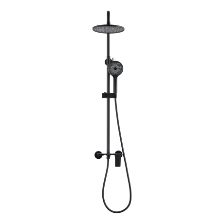 Zestaw prysznicowy z baterią Invena Rikia, czarny, deszczownica 22,5 cm #4