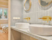 Podtynkowa bateria umywalkowa Glamour złota
