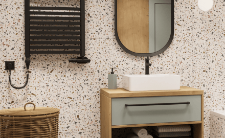 Bateria umywalkowa Glamour czarna