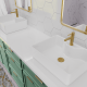 Bateria umywalkowa Glamour złota #2
