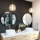 Bateria umywalkowa Glamour miedź #1