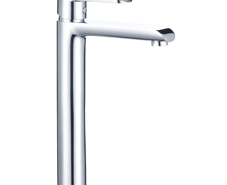 Wysoka bateria umywalkowa Siros chrom