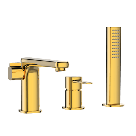 Bateria wannowa 3-otworowa Glamour złoty #3