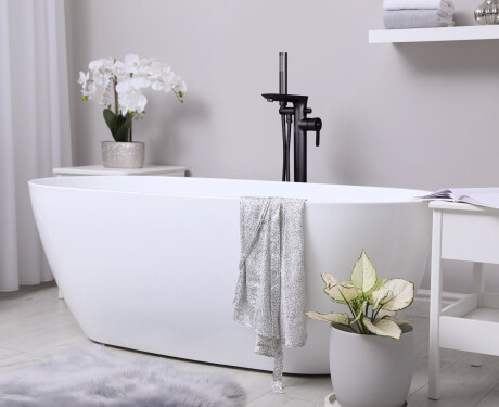 Wolnostojąca bateria wannowa Glamour czarny