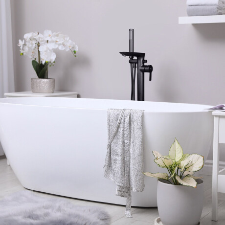Wolnostojąca bateria wannowa Glamour czarny #1