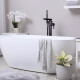 Wolnostojąca bateria wannowa Glamour czarny #1