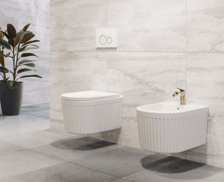 Bidet wiszący ryflowany Glamour
