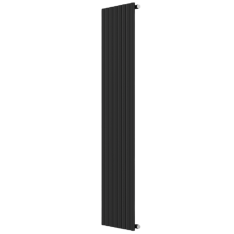 Grzejnik dekoracyjny pionowy z zestawem montażowym czarny #3