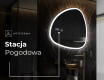 Lustro nieregularne podświetlane dekoracyjne LED J222 #6