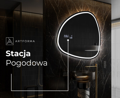 Lustro nieregularne podświetlane dekoracyjne LED J223 #6