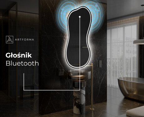 Lustro LED nieregularne z oświetleniem na ścianę K223 #5