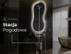 Lustro LED nieregularne z oświetleniem na ścianę K223 #6