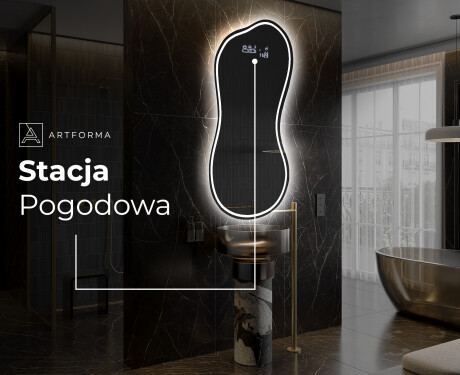Lustro LED nieregularne z oświetleniem na ścianę K223 #6