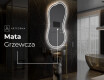 Lustro LED nieregularne z oświetleniem na ścianę K223 #8