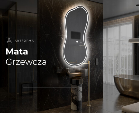 Lustro LED nieregularne z oświetleniem na ścianę K223 #8